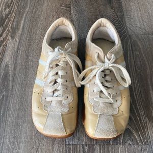 Diesel Evelyn Leather Beige Low Sneakers